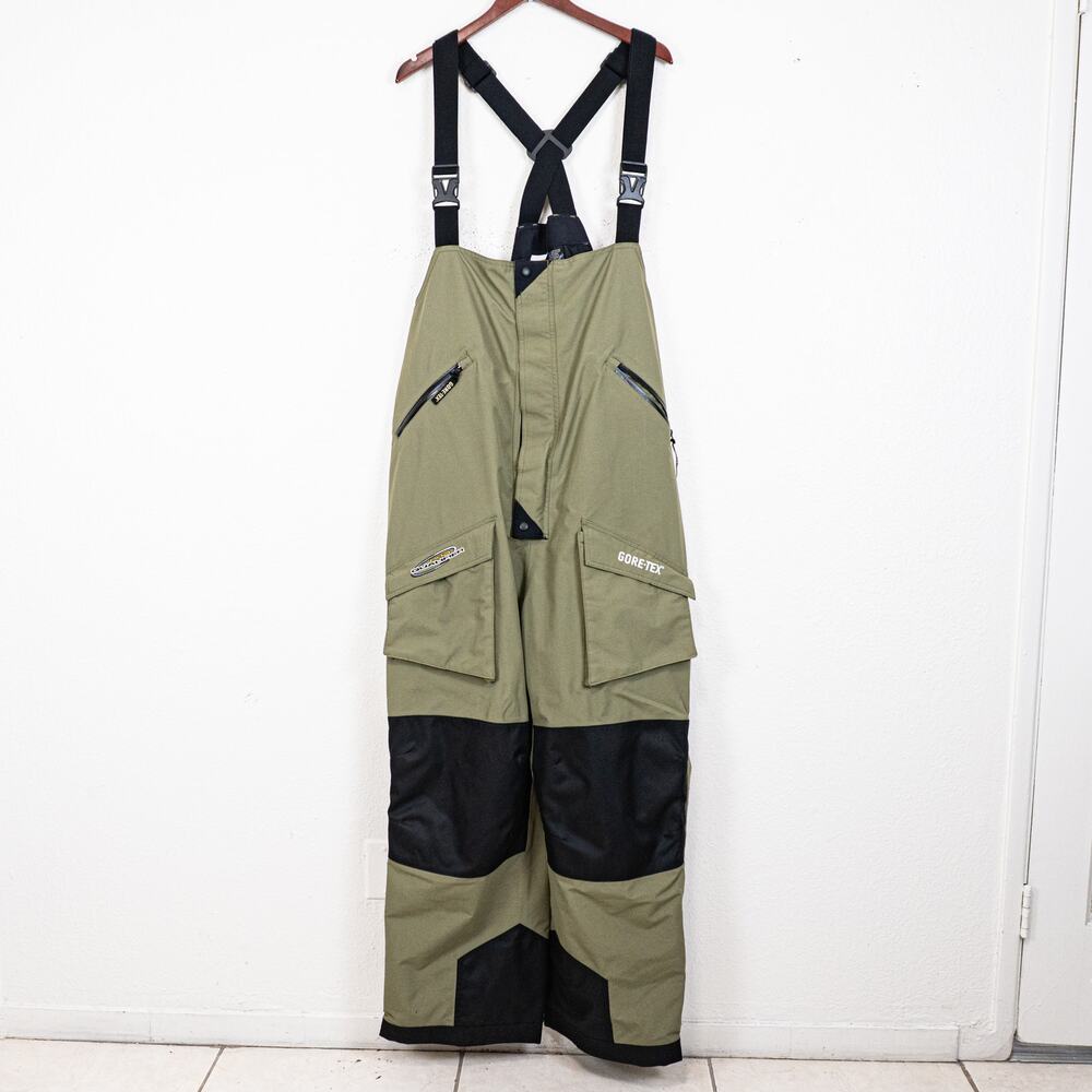 Bass Pro Shops Gore-Tex Bibs Pro Qualifier Size 3XL fishing Overalls Olive